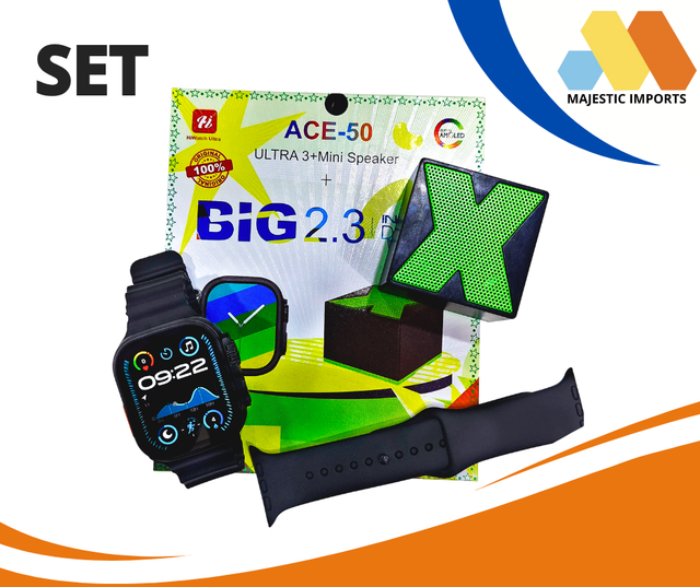 SMARTWATCH ACE-50 ULTRA 3 BIG + MINI PARLANTE